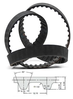 1Pcs 460H-515H Close Loop Synchronous Timing Belt Rubber Bel