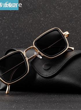 Thick Frame Steampunk Sunglasses Square Retro Shades Sun Gla