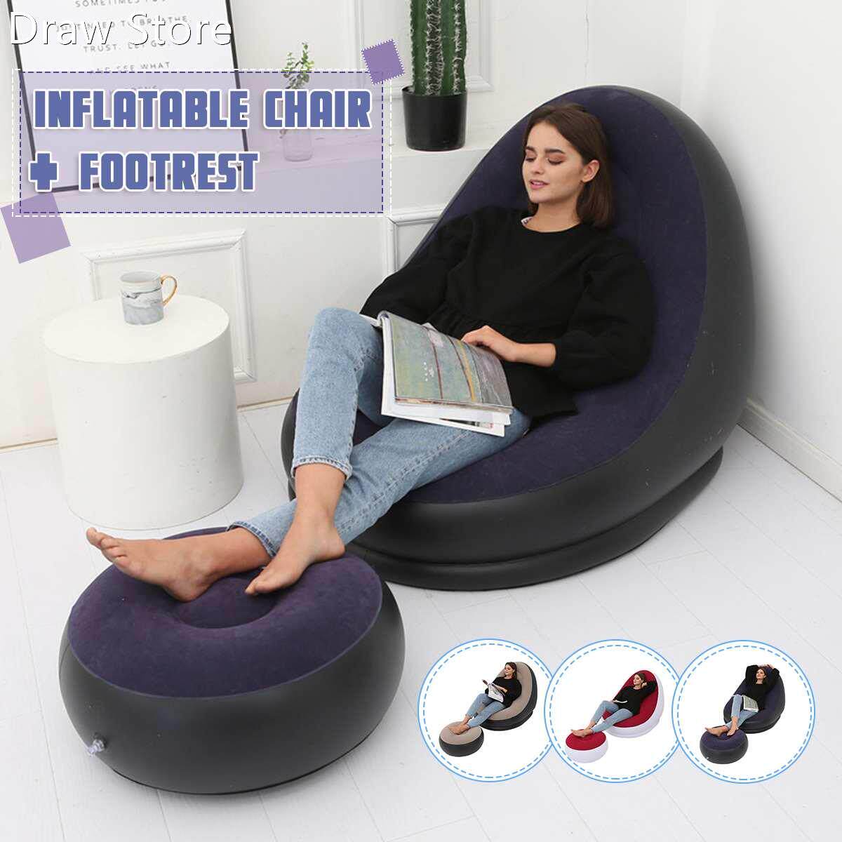 Lazy Man Sofa Inflatable Folding Recliner Outdoor Sofa Bed w图片