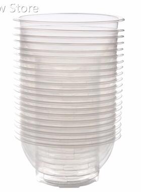 20Pcs Clear Plastic Disposable Rice Serving Bowl Outdoor Pic