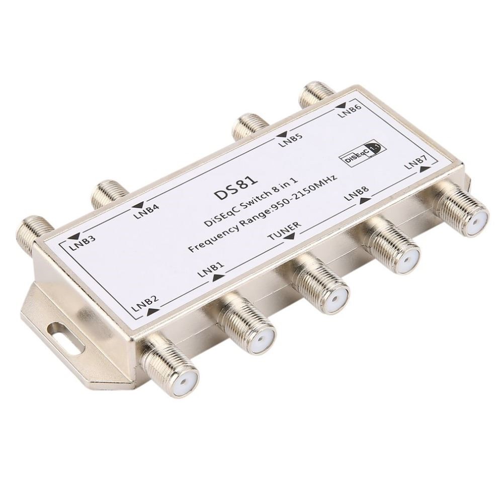 DS81 8 in 1 Satellite Signal DiSEqC Switch LNB Receiver Mult