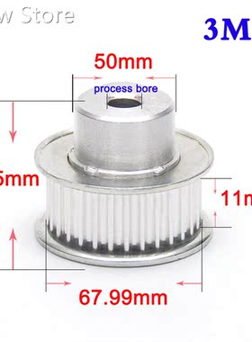 1PCS 3M 72 Teeth To 100 Teeth Synchronous Wheel Process Bore