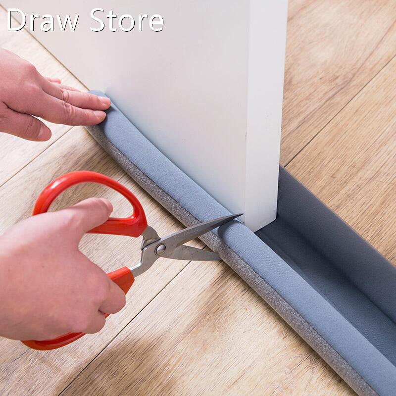 1pc Flexible Door Bottom Sealing Strip Sound Proof Noise Red