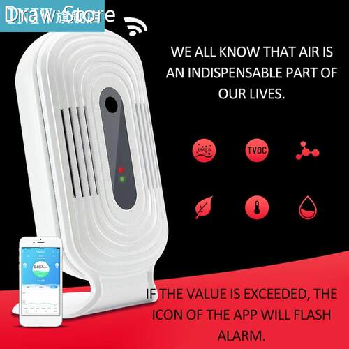 Intelligent WIFI Home Professional Smog Meter CO2 HCHO TVOC
