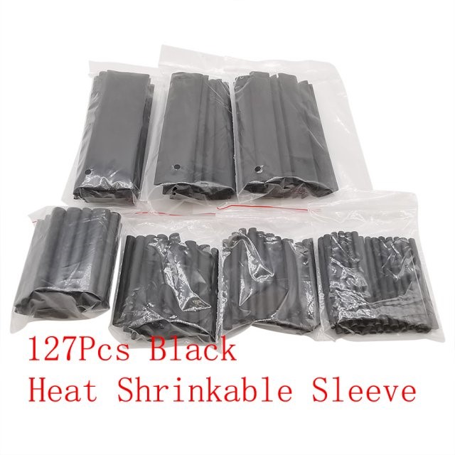 127Pcs/set Heat Shrink Tube Shrinkable Assorted Kit Polyolef