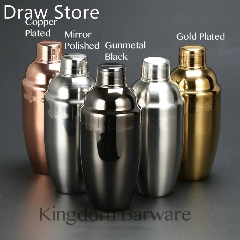 500ml Cocktail Shakers Cobbler Shaker 4 Different Surface Fi