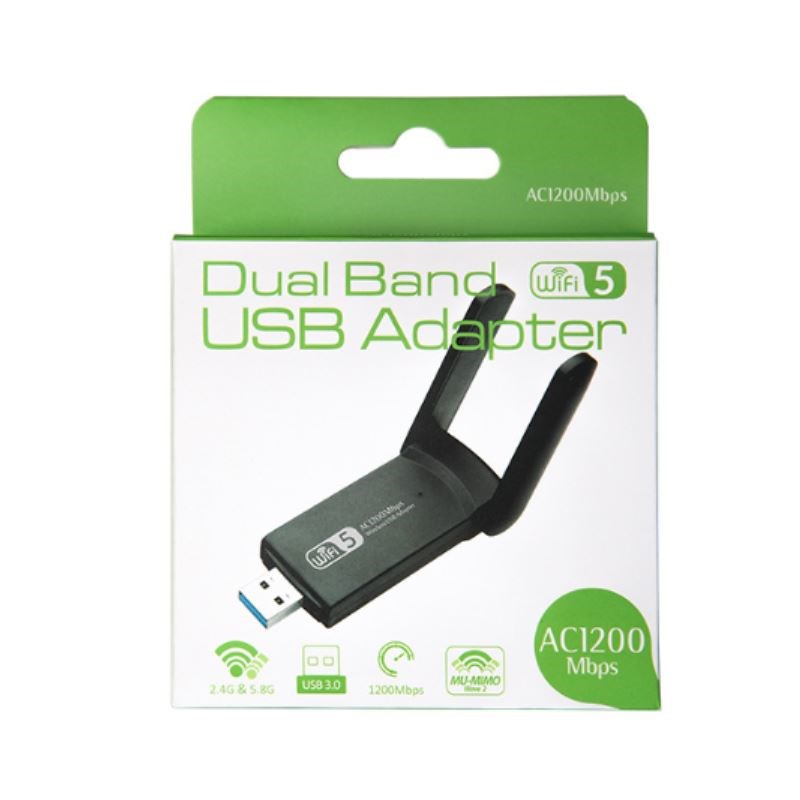 USB 3.0 Wireless Wifi Antenna 1200Mbps 802.11n/ac 2.4Ghz 5Gh