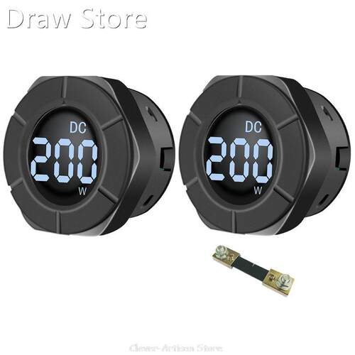 DC 0-300V Round Power Meter Wattmeter Car Power Panel Meter