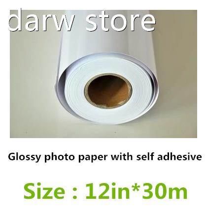 12in Sctiker high glossy 1o501g photo Paper rlls,  rollprint