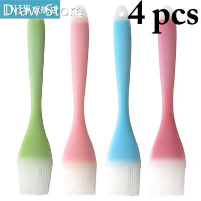 4Pcs BBQ Brush Silicone Translucent High Temperature Resista