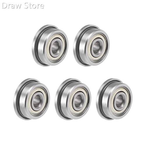 F623ZZ Flange Ball Bearing 3x10x4mm Shielded Chrome Bearings