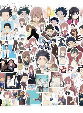 10/50pcs Cartton Anime A Silent Voice Stickers Shape of Voi