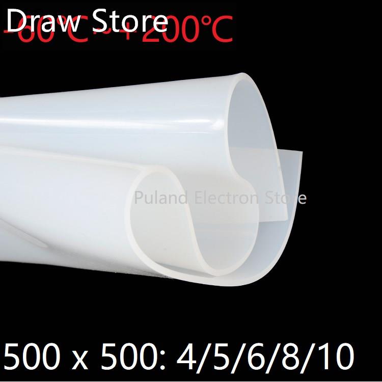 500mm*500mm*1.5mm Silicone Rubber Sheet Cushion Sealing Fil