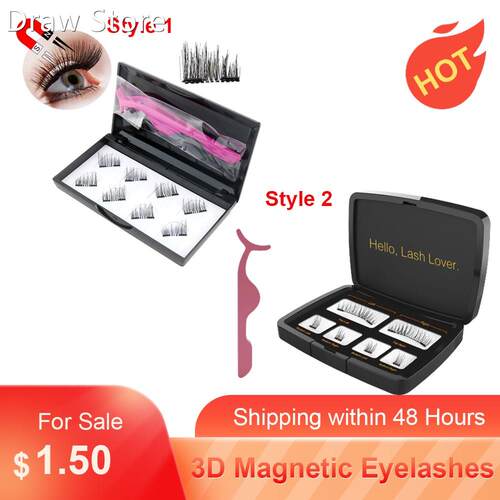 3D Magnetic Eyelashes Invisible Magnetic Lashes Mink Eyelash