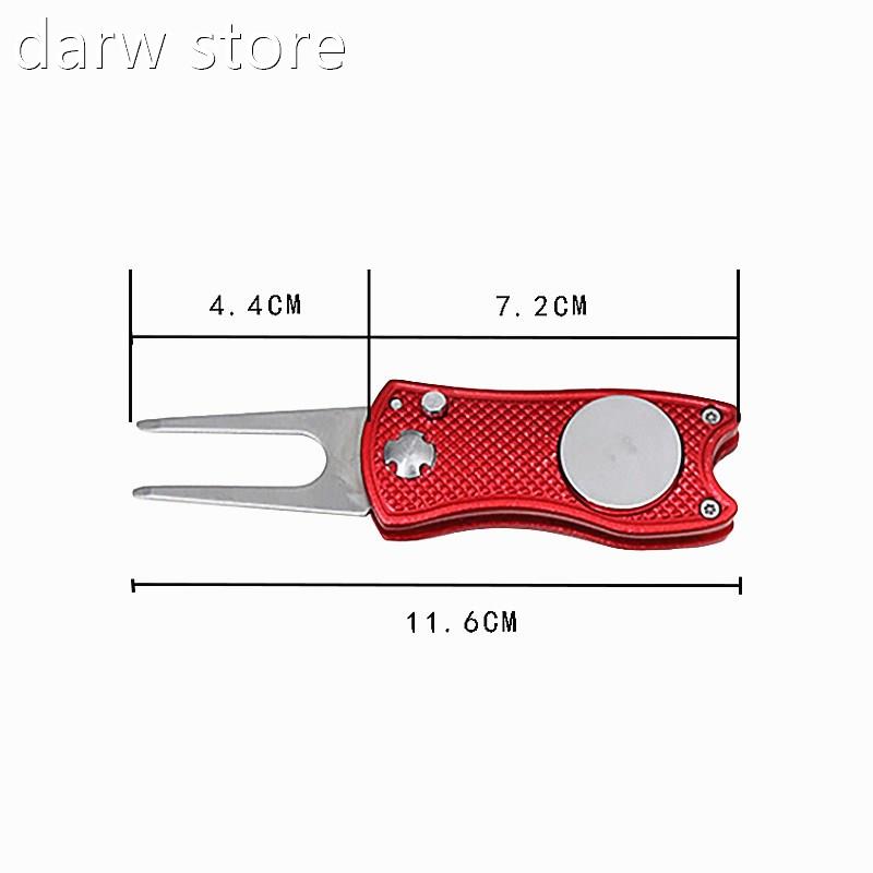 020 New Mini Foldable cGolf Divote Tool Marker Pith 21Claner