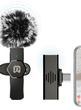 Microphone Live Streaming Video Chatting Clip-on Bluetooth-c