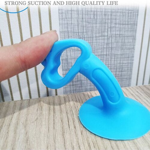 5pcs/set Punch-free Silicone Door Stopper Wall Suction Silen