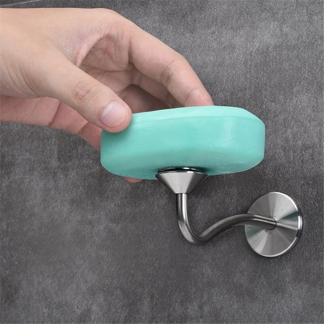New Hot Soap Holder Self Adhesive Magnetic Soap Dish Hanging