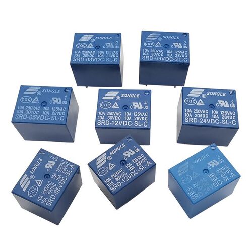 2Pcs/lot Relays 4Pin 5Pin SRD-03VDC SRD-05VDC SRD-09VDC SRD-
