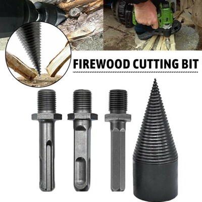 High Speed Twist Firewood Drill Bit Log Wood Splitter Screw