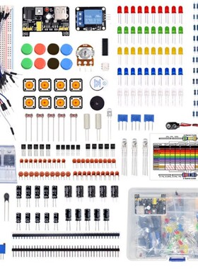 Diy Electronics Basic Starter Kit Breadboard,Jumper wires,Re