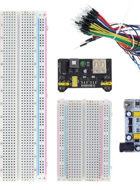 MB-102 MB102 Breadboard 400 830 Point 65 Jumper Wires Solder