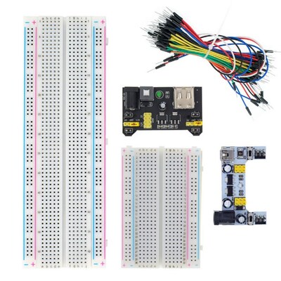 MB-102 MB102 Breadboard 400 830 Point 65 Jumper Wires Solder