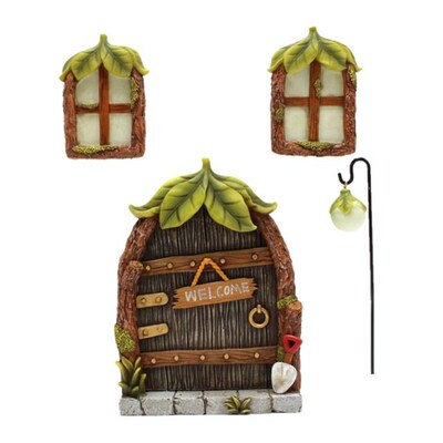 2022 New Fairy Door and Windows for Trees Glow in The Dark Y