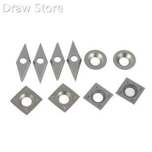 10Pcs/Set Diamond Square Round Blades High Hardness Carbide