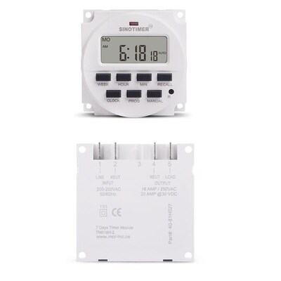 TM618H 5V 12V 24V 120V 220V Digital 7 Day Weekly Programmabl