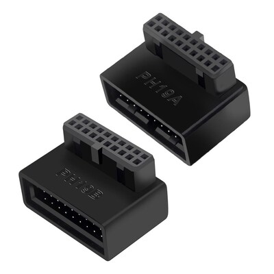 Computer Motherboard Header Adapter USB 3.0 19P 20P 90 Degre