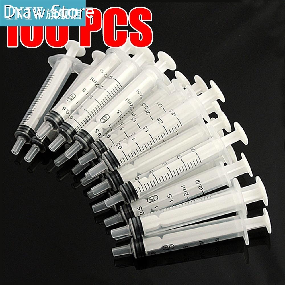100pcs 2.5ML NUTRIENT INJECT PLASTIC MEASURING DISPOSABLE SY
