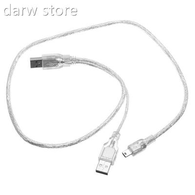 High Quiali ty Durble Dual USB 2.0 A Malet1o Mni UaSB B 5 Pi