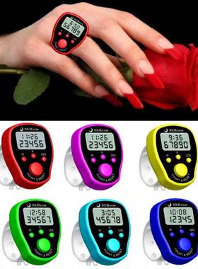 Finger Counter Clock LCD Electronic Digital Tally Counters w