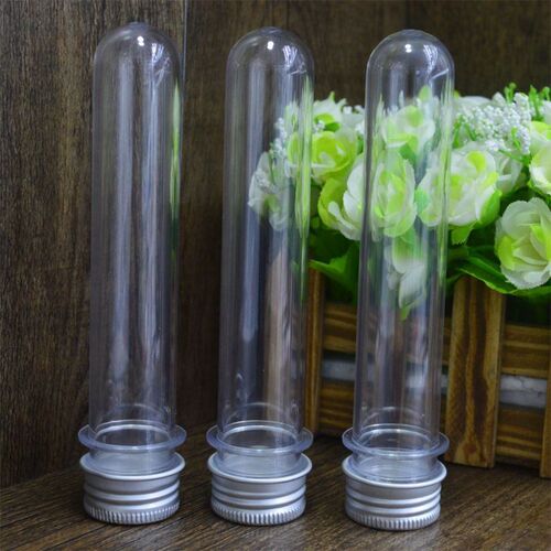 Plastic Test Tubes Clear and Transparent Candy Storage Conta