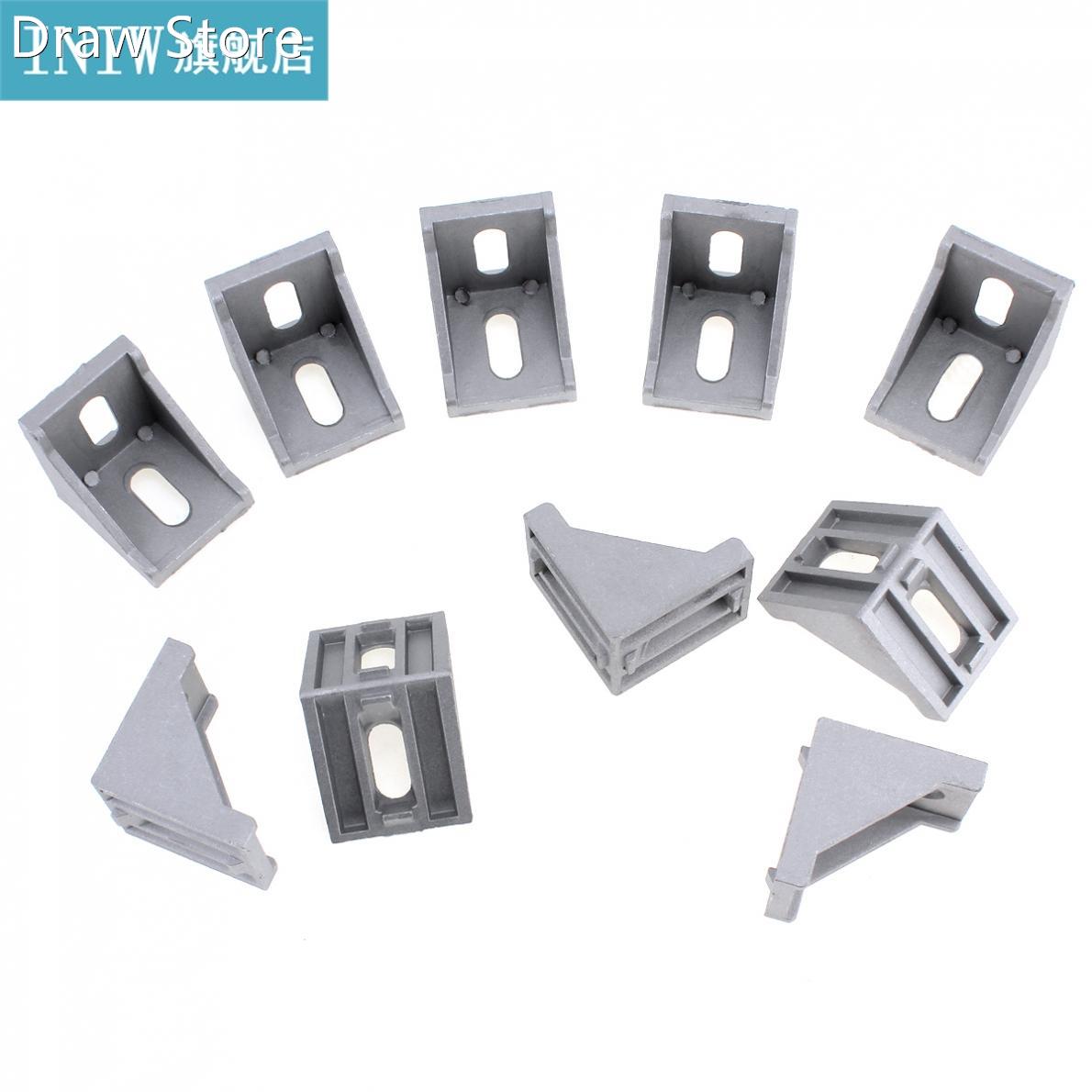 10Pcs/lot 4040 Aluminum Angle Code with Nut Hole Support T-s