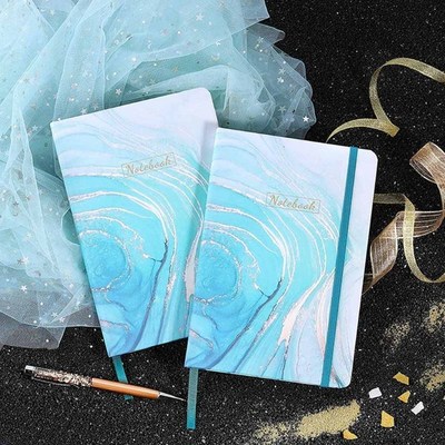 A5 Hardcover Notebook Lined with Elastic Strap Ribbon Bookma