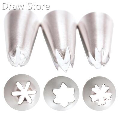 Cream Cake Icing Piping Frosting Stainless Steel Nozzle Past