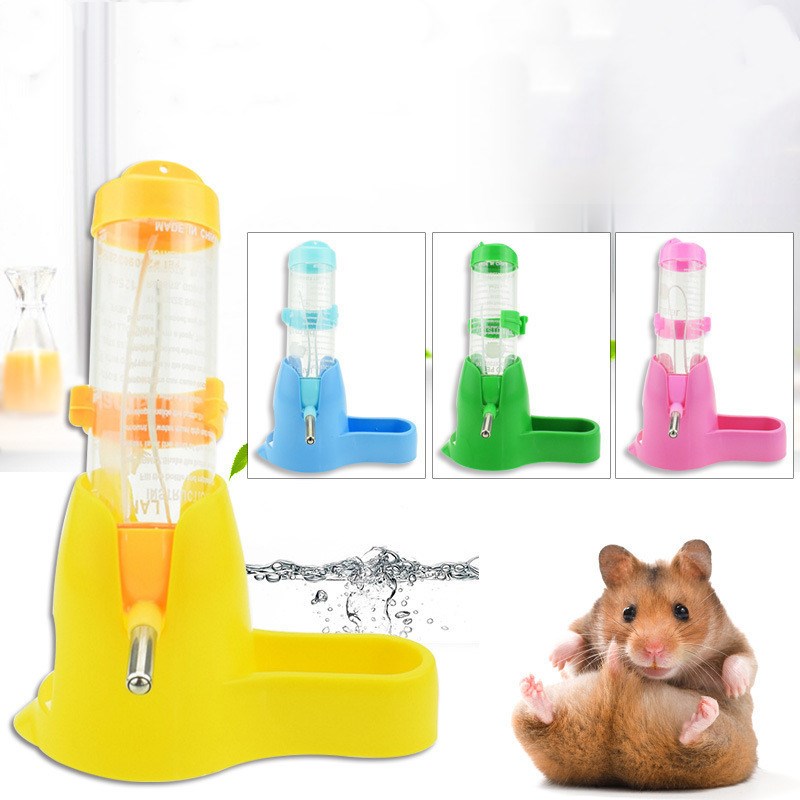 3 In 1 Hamster Water Bottle Holder 80ML Dispenser with Base