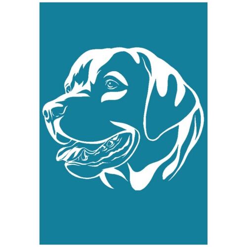 Labrador Dog Self Adhesive Silk Screen Printing Stencil Mesh