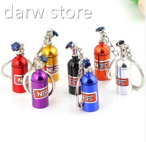 car Nitous Oide yBottle Kechain Keyring Pill Box forr M1erxc