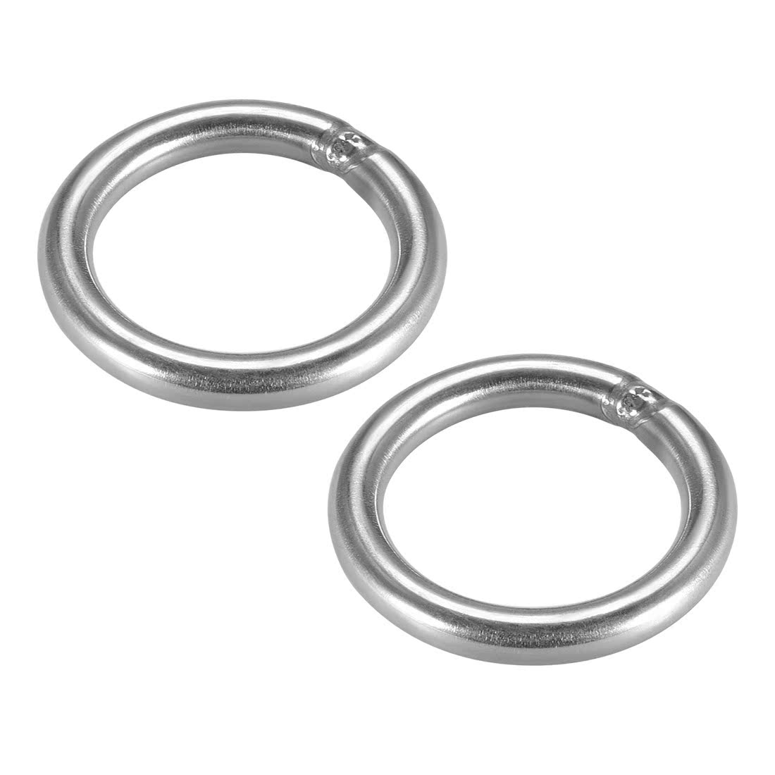 Welded O Ring, 50 x 6mm Strapping Round Rings Stainless Stee