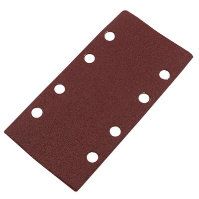 8 Hole Polishing Hook and Loop Pads Rectangular Self-adhesiv