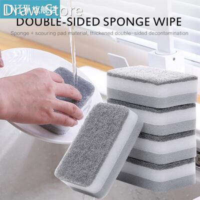 5Pcs Highly Efficient Scouring Pad High-density Sponge Clean