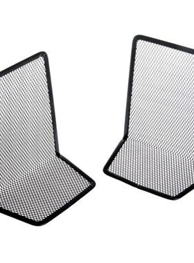 1 Pair Metal Mesh Desk Organizer Desktop Office Home Bookend