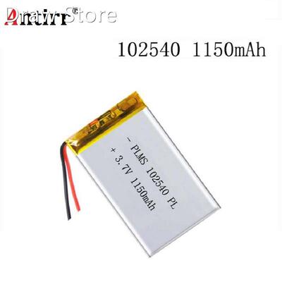102540 1150mAh 3.7V Rechargeable Lithium Li-Polymer Batterie