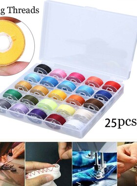 25pcs Sewing Thread Set with Plastic Bobbins Sewing Machine