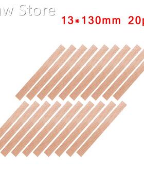 20 PCS Handmade Candle Wood Wick with Sustainer Tab Wax Wick