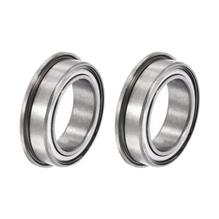 2pcs F6700ZZ Flange Ball Bearing 10mmx15mmx4mm Double Metal