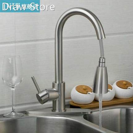 3/8 Stainless Steel Kitchen Basin Sink Faucet With Pull Out
